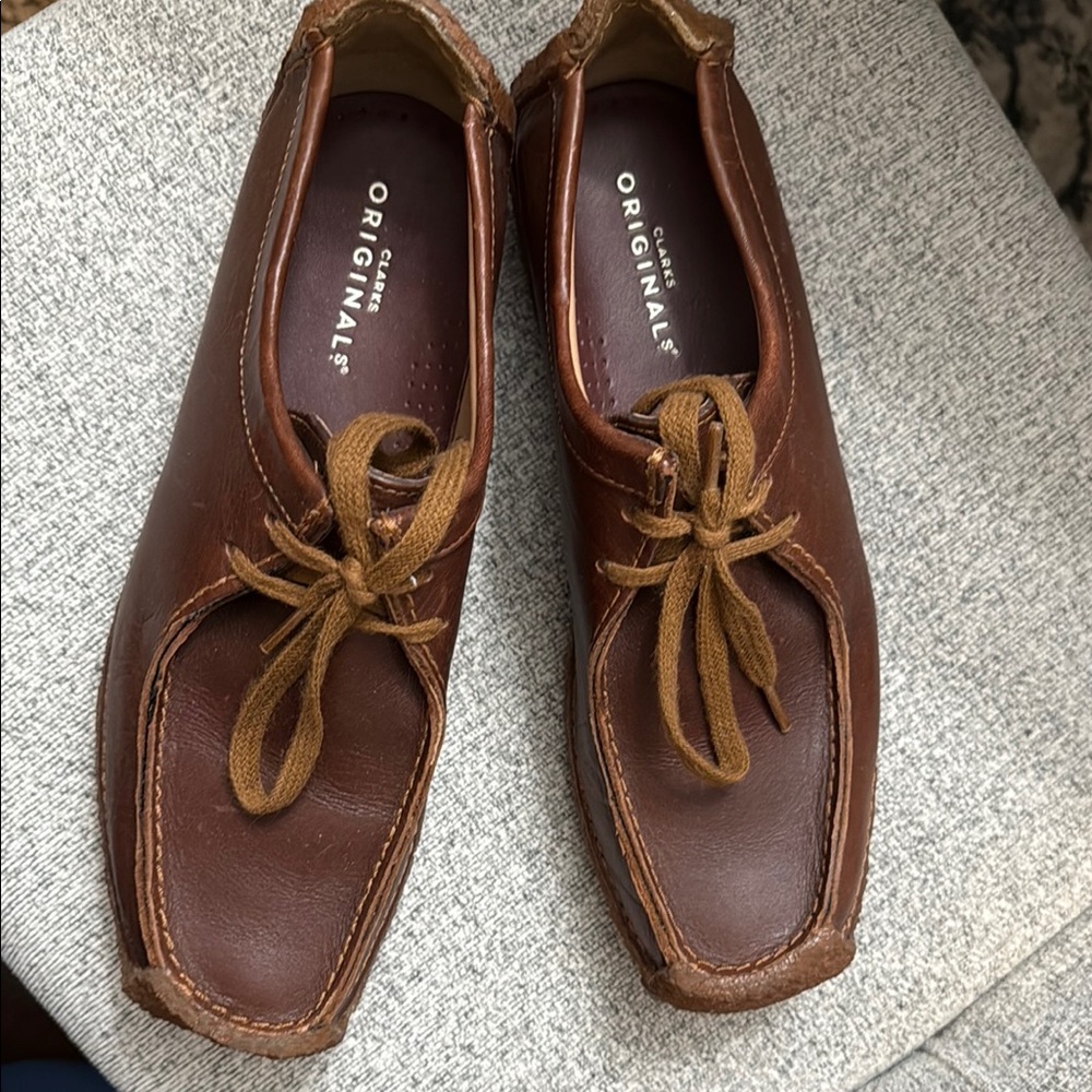 Men's Brown Leather Shoes - Picture 1 of 1